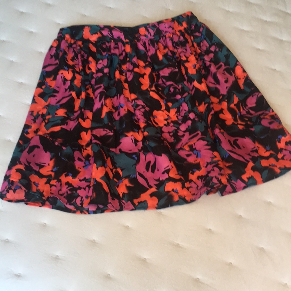 Colorful Floral  Fall Skirt